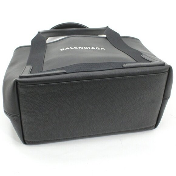 BALENCIAGA Black Leather Tote Bag - Picture 7 of 12